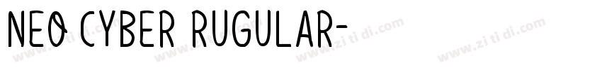neo cyber rugular字体转换
